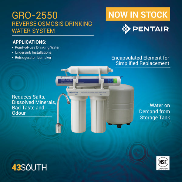 GRO2550 Reverse Osmosis Drinking Water System 43South
