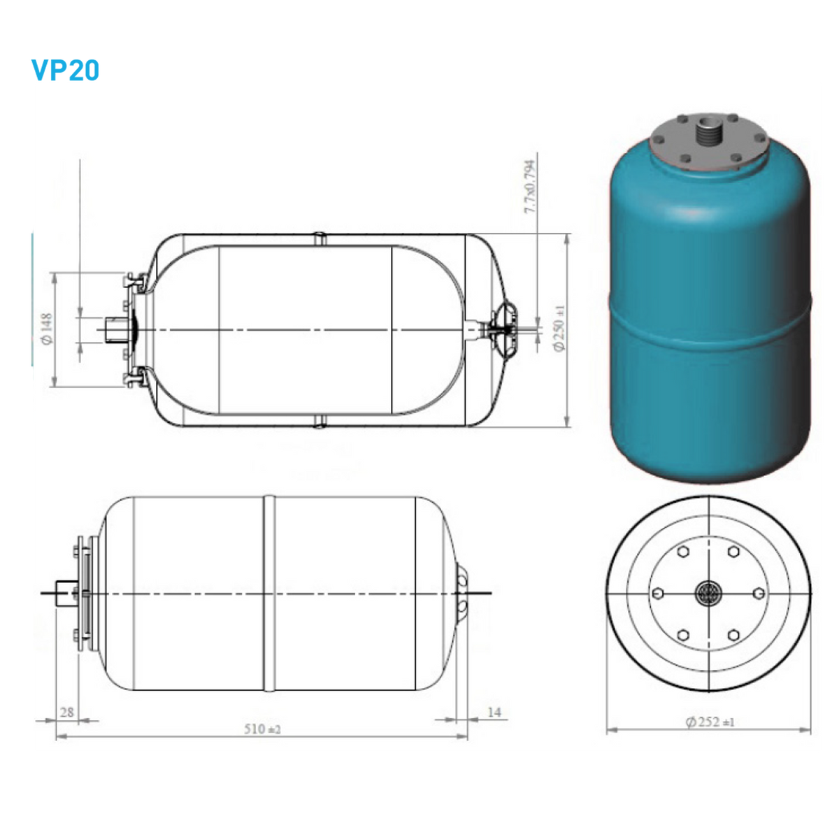 High Pressure Vessel Tanks